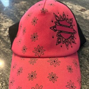 Pink & Black Harley Davidson Baseball Cap